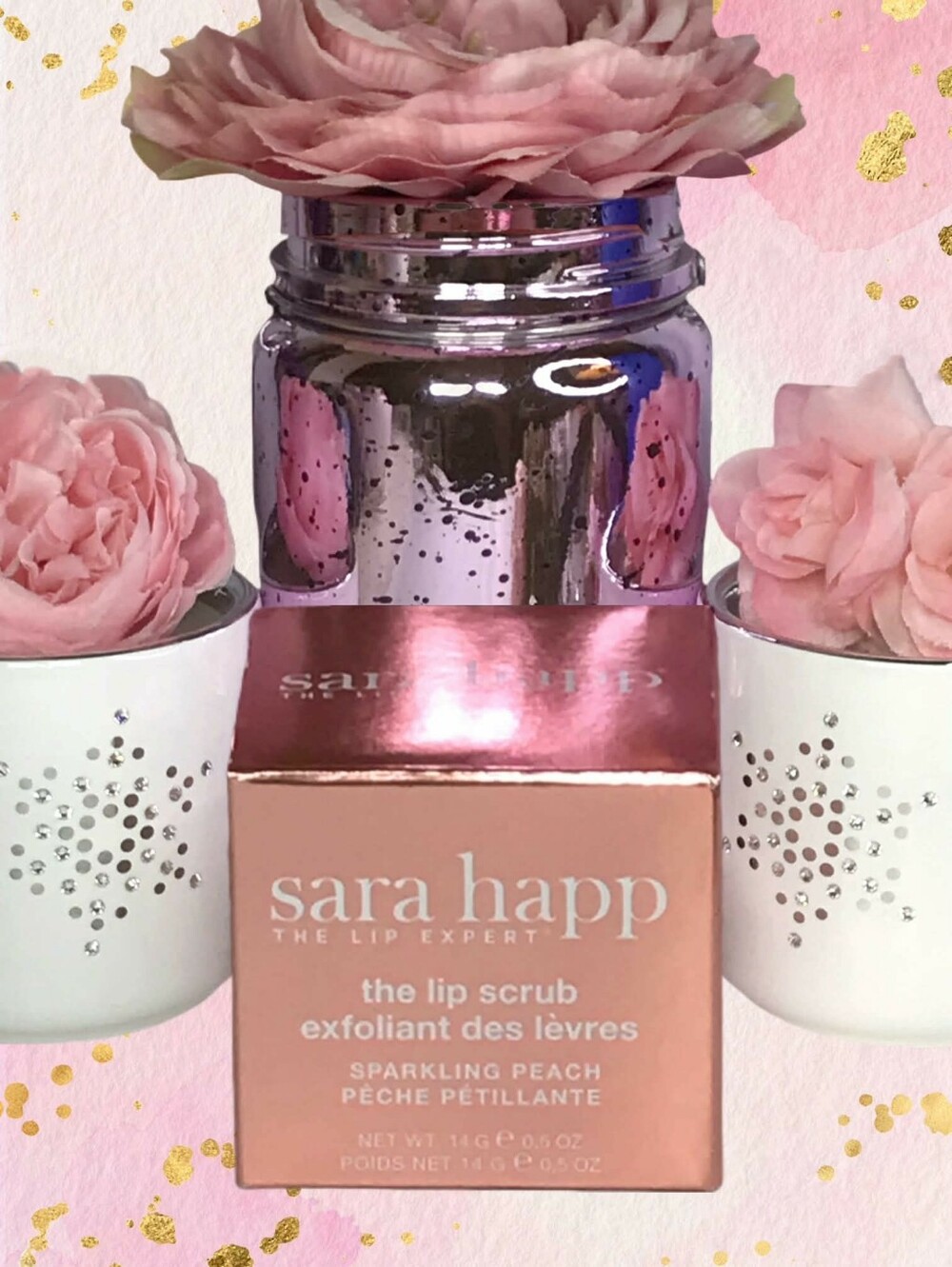 Sara Happ The Lip Scrub in Sparkling Peach 14.8 mL *Brand New in Box
